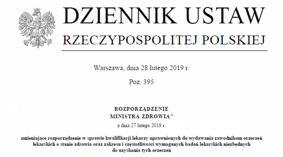 INFORMACJA DOTYCZĄCA BADAŃ LEKARSKICH